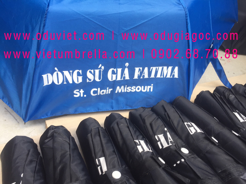 xưởng sản xuất ô dù cầm tay in logo quảng cáo